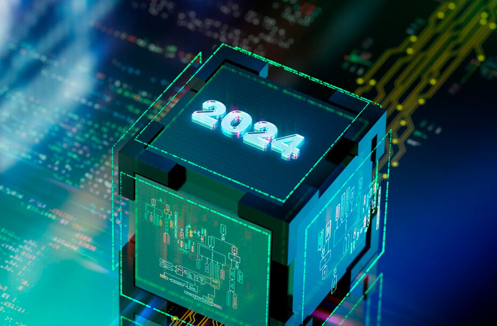 Imagem de um cubo que remete a tendência em inovação e tecnologia